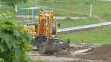 Mtsensk, Rusya Federasyonu 23 Mayıs 2017 Editör - yaya bölgesinde Asfalt döşeme.