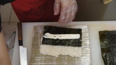 Suşi ve rulo. Pişirme