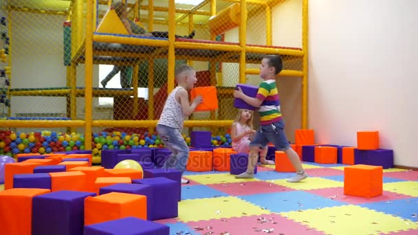 Childrens indoor games. — Stock Video