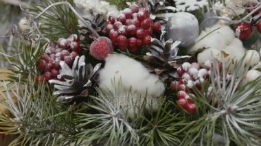 Festival süsleri. Tasarımcısı dekoratör eseri. Noel arifesinde.