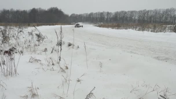 Enero 20, 2018, Orel, Rusia - autocross, buggies machines — Vídeo de stock