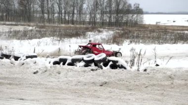 20 Ocak 2018 Rusya, Orel - autocross, arabaları makineleri