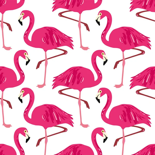 Vektör flamingolar ile seamless modeli