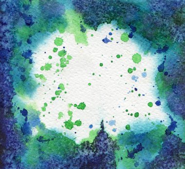 Bright suluboya doku boyalı. Elle çizilmiş arka plan metin yer ile.