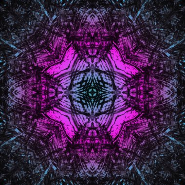 Parlak mürekkep fraktal yuvarlak doku soyut tasarım