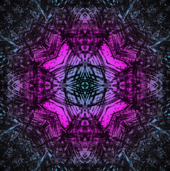 Φωτεινό μελάνι fractal στρογγυλή υφή αφηρημένο σχέδιο — Φωτογραφία Αρχείου