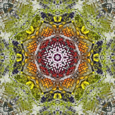 Parlak mürekkep fraktal yuvarlak doku soyut tasarım