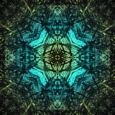 Parlak mürekkep fraktal yuvarlak doku soyut tasarım