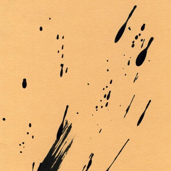 Tinta abstrata fundo desenhado à mão com gotas e salpicos com o design do lugar de texto — Fotografia de Stock