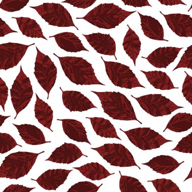 Vektör sorunsuz çiçek desenli. Arka plan ile sonbahar yaprakları.