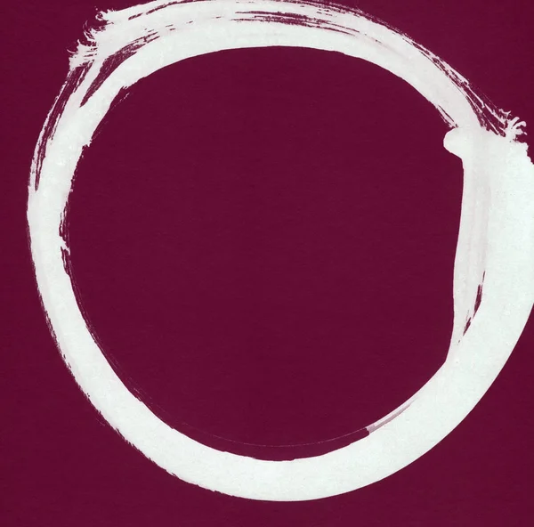 Černá Tahu Podobě Kruhu Výkres Vytvořený Inkoustu Skici Ručně Vyráběné — Stock fotografie