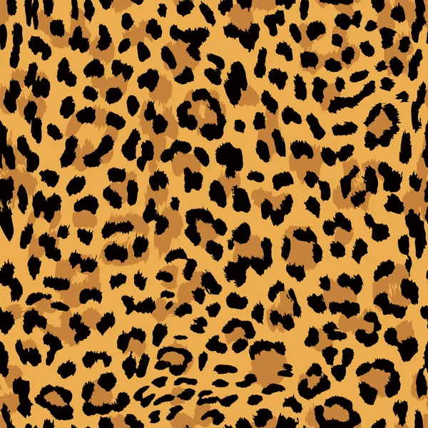 Vector Seamless Pattern Leopard Skin Texture — Stock Vector