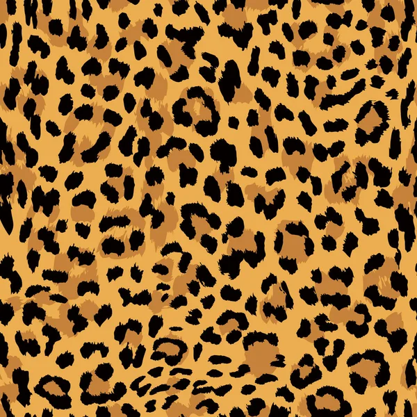 Padrão Sem Costura Vetorial Textura Pele Leopardo — Vetor de Stock