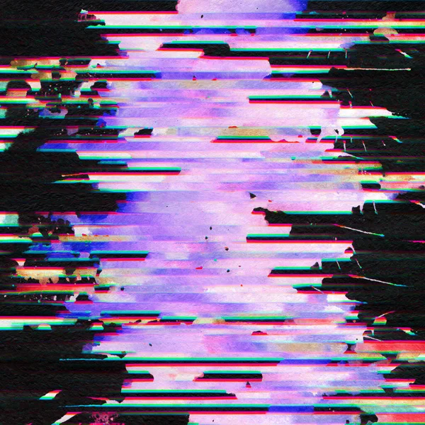 Résumé Numérisé Pixel Numérique Bruit Fond Glitch — Photo