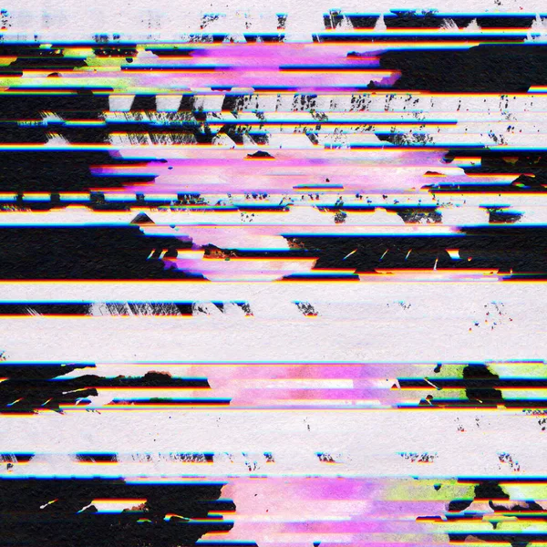 Abstract Gescand Digitale Pixel Ruis Glitch Achtergrond — Stockfoto