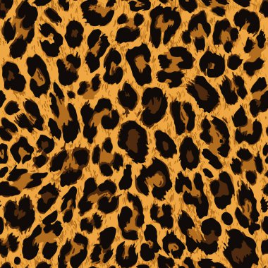Vektör kusursuz desen. Leopar deri dokusu