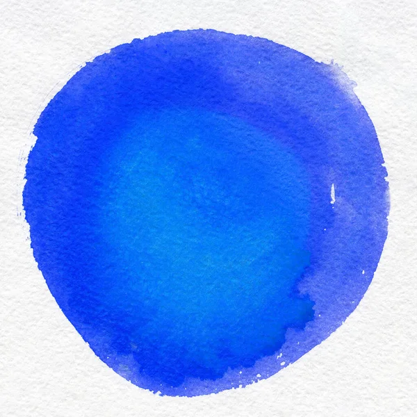 Cadre Aquarelle Rond Forme Cercle Isolé Sur Fond Blanc Technique — Photo