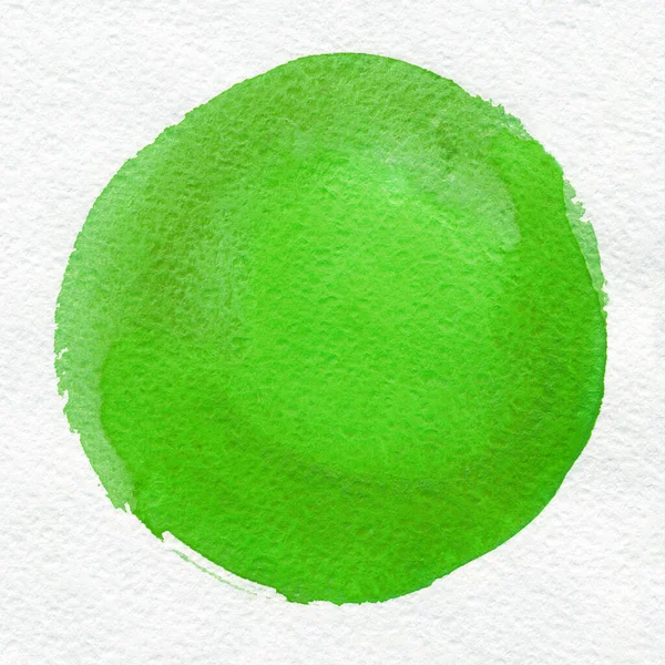 Rund Akvarell Ram Cirkel Form Isolerad Vit Bakgrund Handgjord Teknik — Stockfoto
