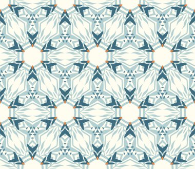 Şekillendirilmiş tropikal yapraklar ve çiçeklerle vektörsüz desen