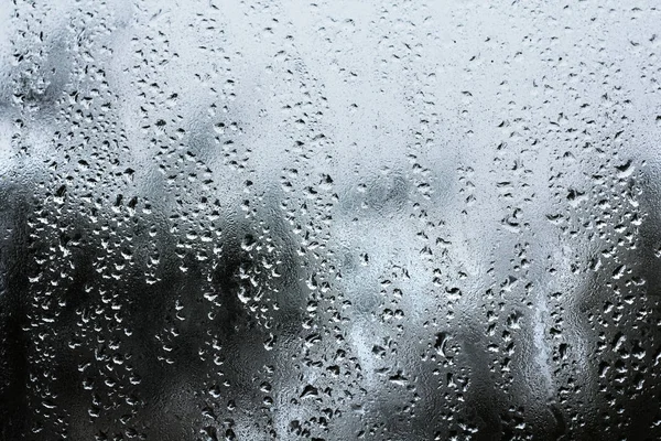 Gotas de água no vidro — Fotografia de Stock