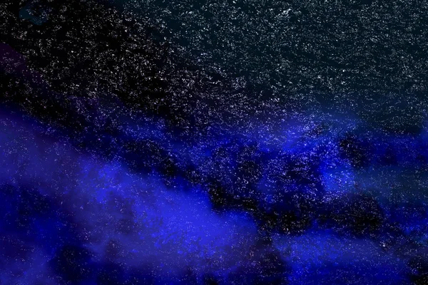 Mavi Nebula Ile Yıldızlı Gökyüzü — Stok fotoğraf