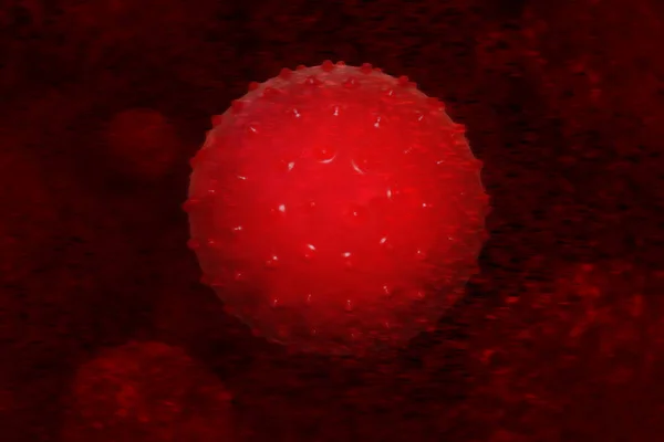 Bir Insanın Kan Dolaşımında Koronavirüs Enfeksiyonu — Stok fotoğraf