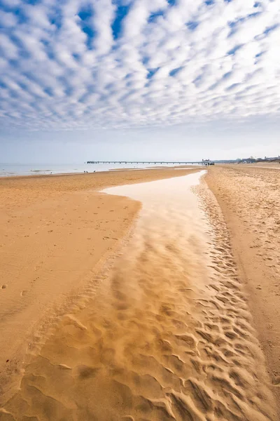 Na praia do Mar Báltico de Ahlbeck Imagem De Stock