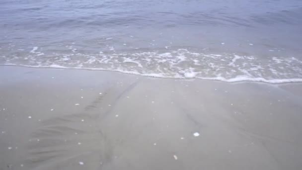 Ondas Luz Playa Arena Isla Mar Báltico Usedom — Vídeos de Stock