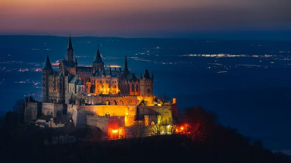 Slottet Hohenzollern Stockfoto