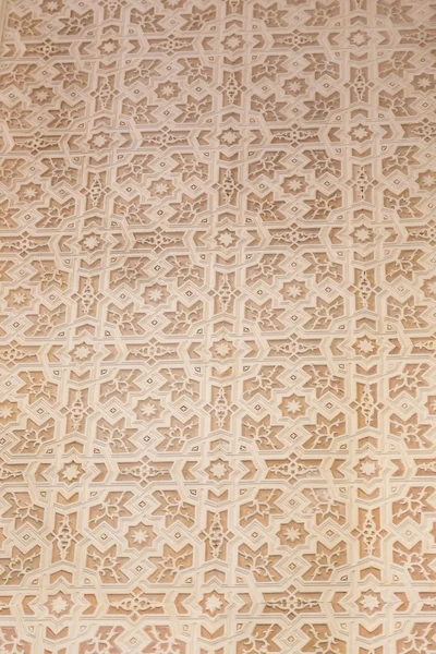 Arabic tile on wall in monochrome color — Stock Photo, Image