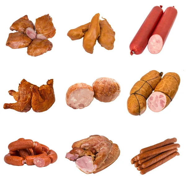 Set of a different meat products — Stock Photo, Image