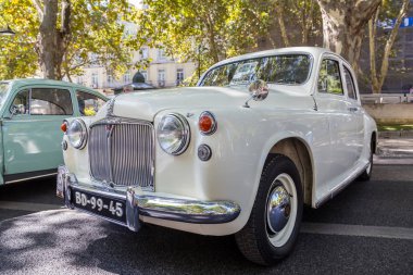 Lisbon, Portekiz - 24 Eylül 2017: Reto otomobil sokak o