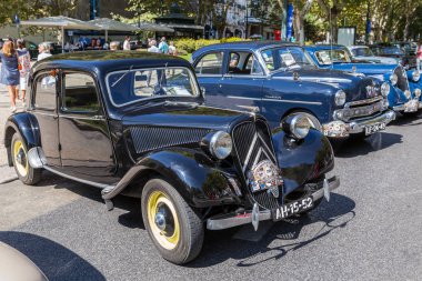 Lisbon, Portekiz - 24 Eylül 2017: Reto otomobil sokak o