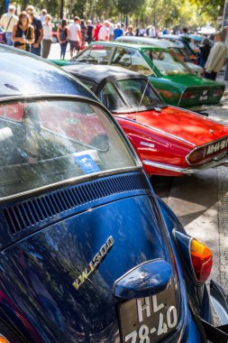 Lisbon, Portekiz - 24 Eylül 2017: Reto otomobil sokak o