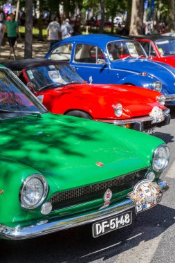 Lisbon, Portekiz - 24 Eylül 2017: Reto otomobil sokak o