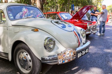 Lisbon, Portekiz - 24 Eylül 2017: Reto otomobil sokak o