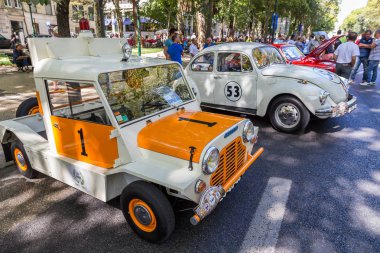 Lisbon, Portekiz - 24 Eylül 2017: Reto otomobil sokak o