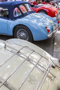 Lisbon, Portekiz - 24 Eylül 2017: Reto otomobil sokak o