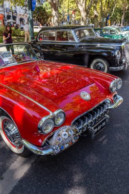 Lisbon, Portekiz - 24 Eylül 2017: Reto otomobil sokak o