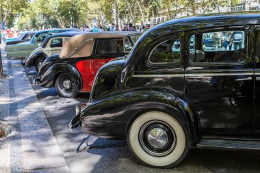 Lisbon, Portekiz - 24 Eylül 2017: Reto otomobil sokak o