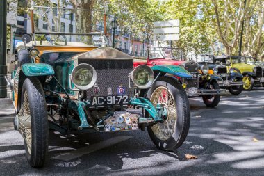 Lisbon, Portekiz - 24 Eylül 2017: Reto otomobil sokak o