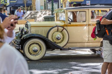 Lisbon, Portekiz - 24 Eylül 2017: Reto otomobil sokak o