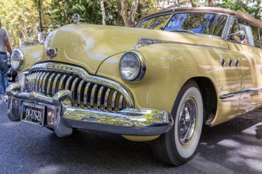 Lisbon, Portekiz - 24 Eylül 2017: Reto otomobil sokak o