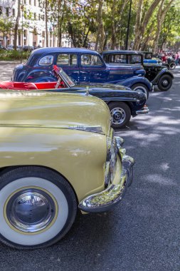 Lisbon, Portekiz - 24 Eylül 2017: Reto otomobil sokak o