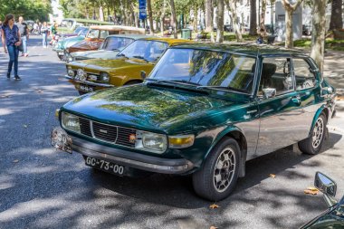 Lisbon, Portekiz - 24 Eylül 2017: Reto otomobil sokak o