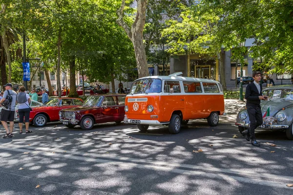 Lisbon, Portekiz - 24 Eylül 2017: Reto otomobil sokak o