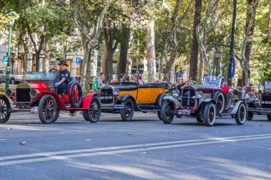 Lisbon, Portekiz - 24 Eylül 2017: Reto otomobil sokak o