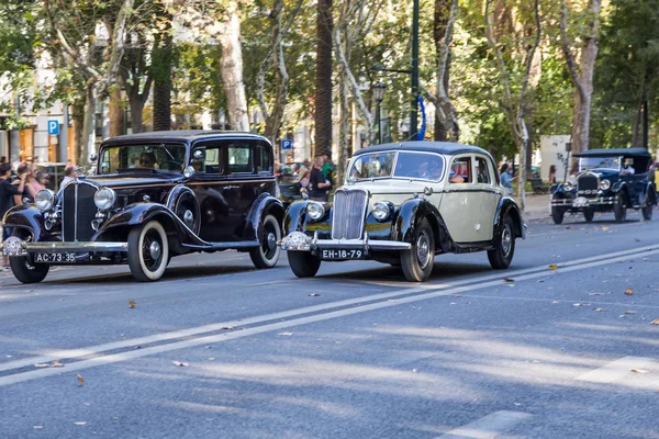 Lisbon, Portekiz - 24 Eylül 2017: Reto otomobil sokak o