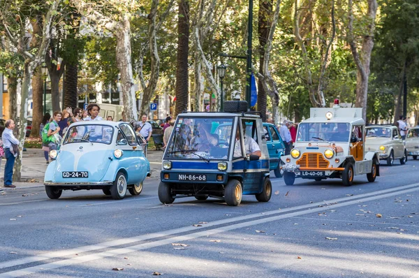 Lisbon, Portekiz - 24 Eylül 2017: Reto otomobil sokak o