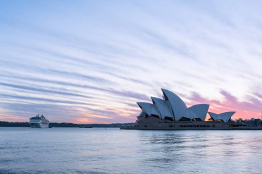 Sydney Opera Binası Sydney Avustralya gündoğumu